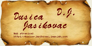 Dušica Jasikovac vizit kartica